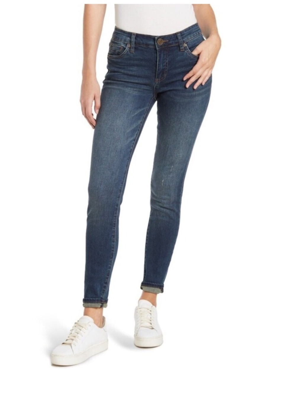 Kut Fron The Kloth Women’s Jeans Viv Toothpick Skinny Dark Blue Stretch  Size 10